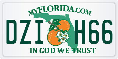 FL license plate DZIH66