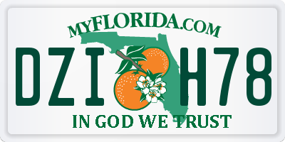FL license plate DZIH78
