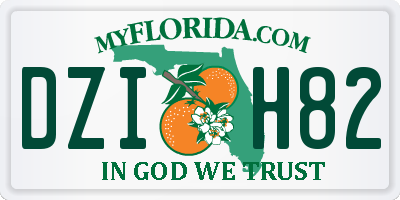 FL license plate DZIH82