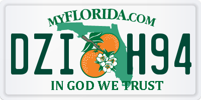 FL license plate DZIH94