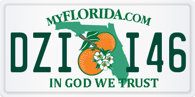 FL license plate DZII46