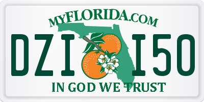 FL license plate DZII50