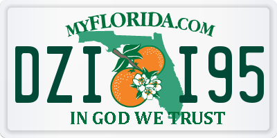 FL license plate DZII95