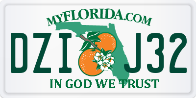 FL license plate DZIJ32