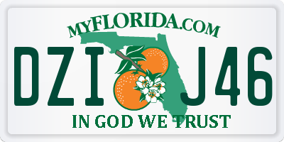 FL license plate DZIJ46