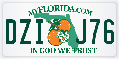FL license plate DZIJ76