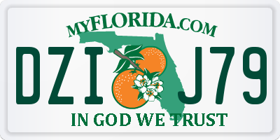 FL license plate DZIJ79