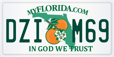 FL license plate DZIM69