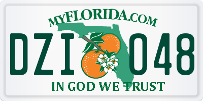 FL license plate DZIO48