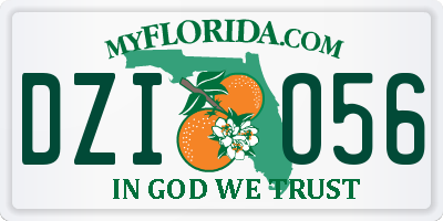 FL license plate DZIO56