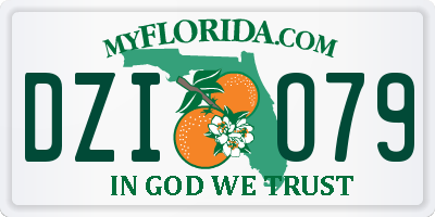 FL license plate DZIO79