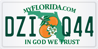 FL license plate DZIQ44