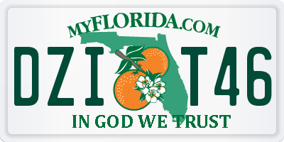 FL license plate DZIT46