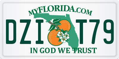 FL license plate DZIT79