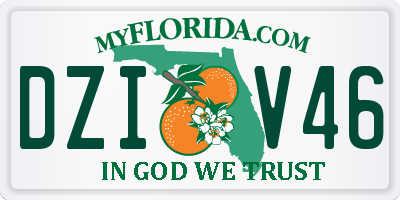 FL license plate DZIV46