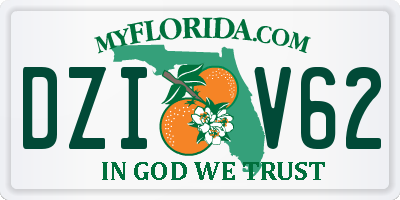 FL license plate DZIV62