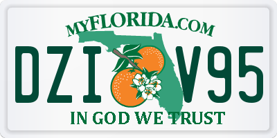 FL license plate DZIV95