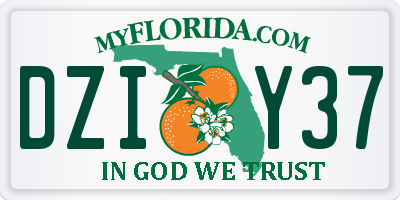 FL license plate DZIY37