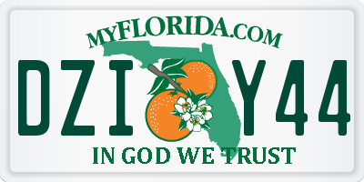 FL license plate DZIY44