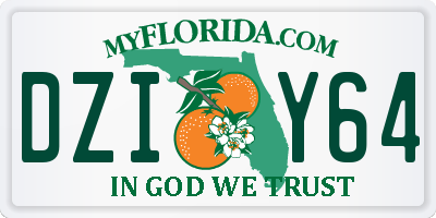 FL license plate DZIY64