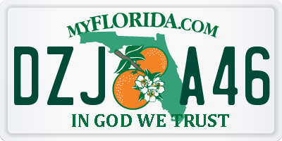 FL license plate DZJA46