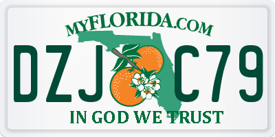 FL license plate DZJC79
