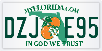FL license plate DZJE95