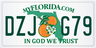 FL license plate DZJG79