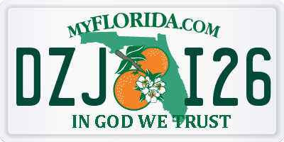 FL license plate DZJI26