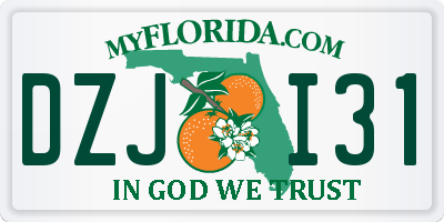 FL license plate DZJI31