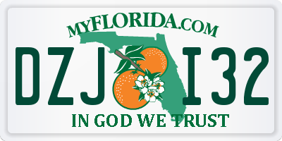 FL license plate DZJI32