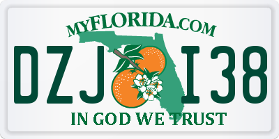 FL license plate DZJI38