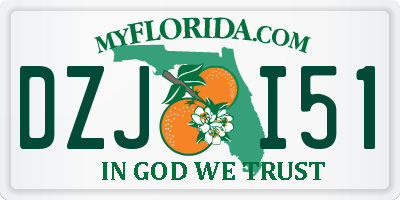 FL license plate DZJI51