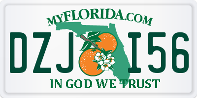 FL license plate DZJI56