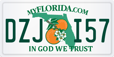 FL license plate DZJI57