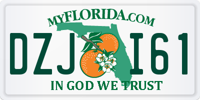 FL license plate DZJI61