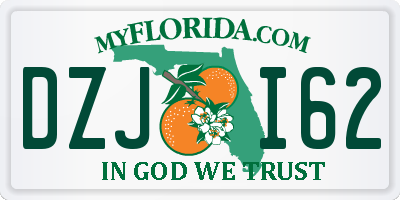 FL license plate DZJI62