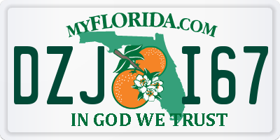 FL license plate DZJI67