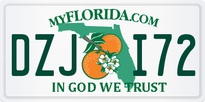 FL license plate DZJI72