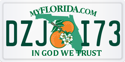 FL license plate DZJI73