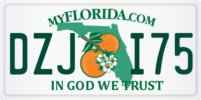 FL license plate DZJI75
