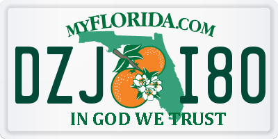 FL license plate DZJI80