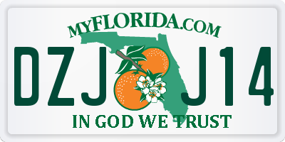 FL license plate DZJJ14