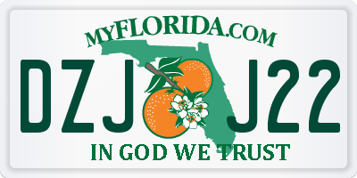 FL license plate DZJJ22