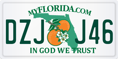 FL license plate DZJJ46