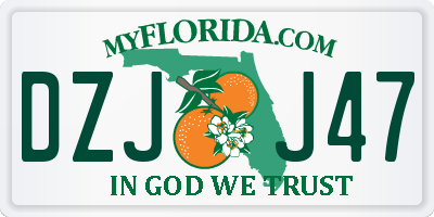 FL license plate DZJJ47