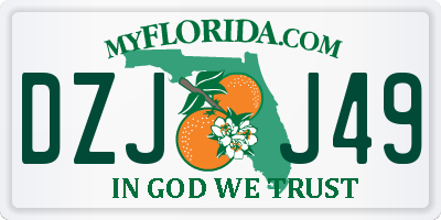 FL license plate DZJJ49