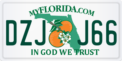 FL license plate DZJJ66