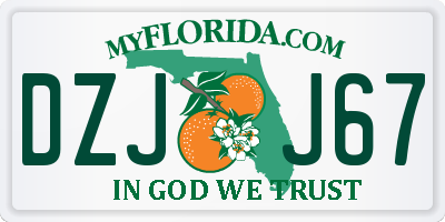 FL license plate DZJJ67