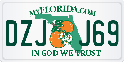 FL license plate DZJJ69